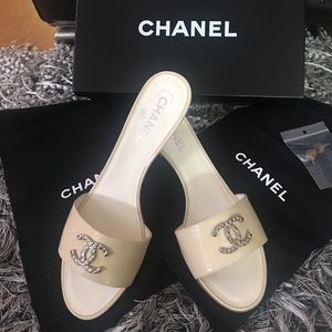 CHANEL Mules, Light Beige